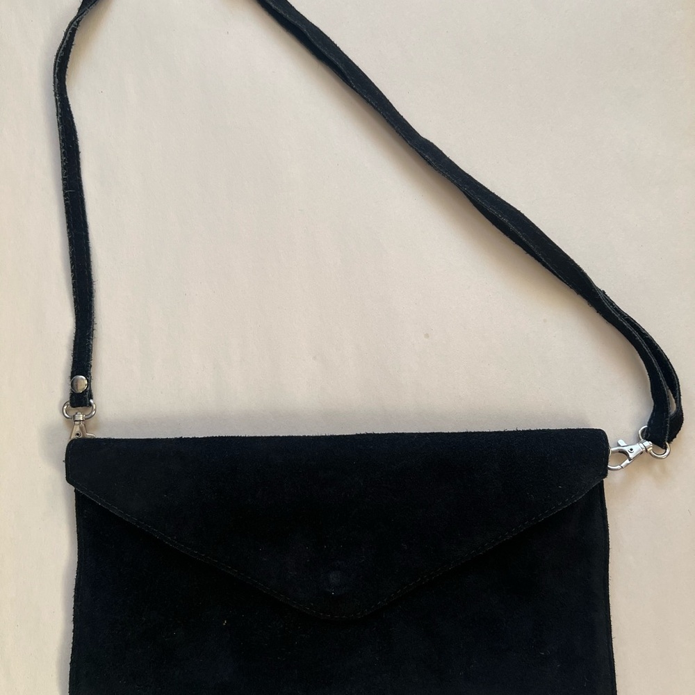 Elegant Black Suede Women's Bag